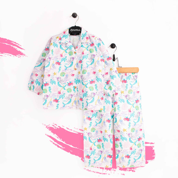 Girls Sea Animals Print Co-Ord Set