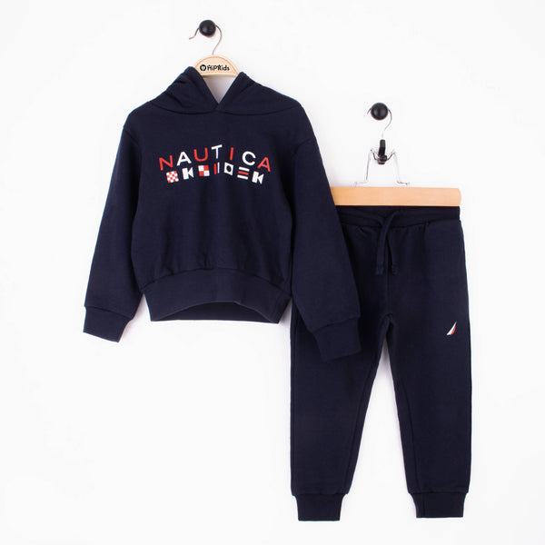 Nau-tica Boys 2 Piece Hoodie Track Suit