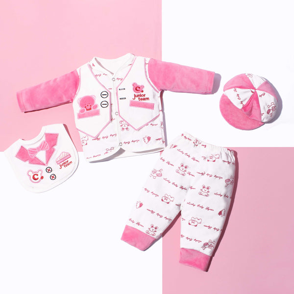 Baby Girl 4 Piece Starter Set Pink Junior Team