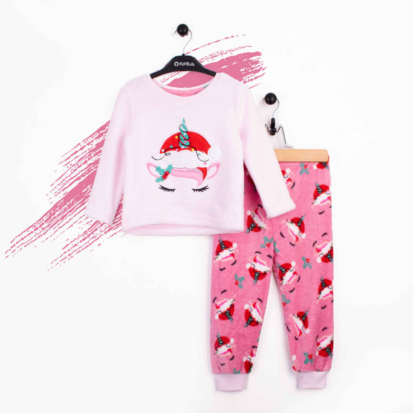 Pri-mark Baby Girl 2 Piece Fleece Pink Unicorn