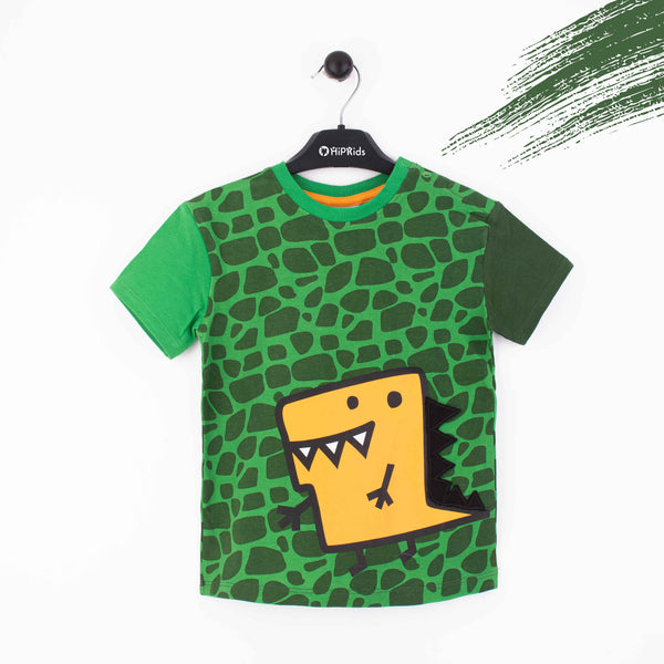 Baby Boy 3D Green Turtle T-Shirt