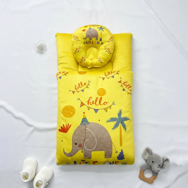Baby Unisex 2 Piece Set Yellow Hello Little One