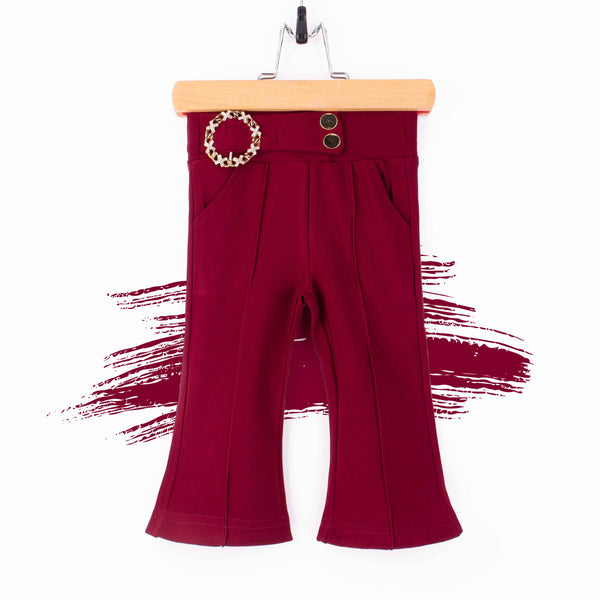 Baby Girl Double Button Fancy Clip Bell Bottom