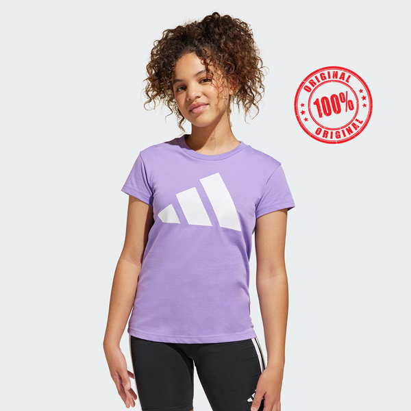 AD Girl Purple Logo Print T-Shirt