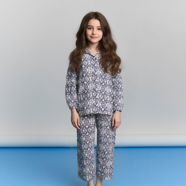 Girl Co-Ord Set Black Print