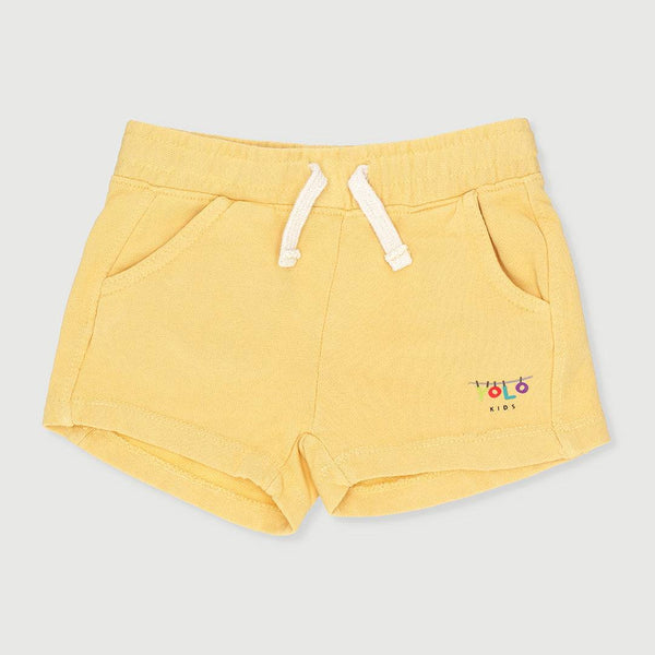 Baby Cotton Jersey Shorts Yellow
