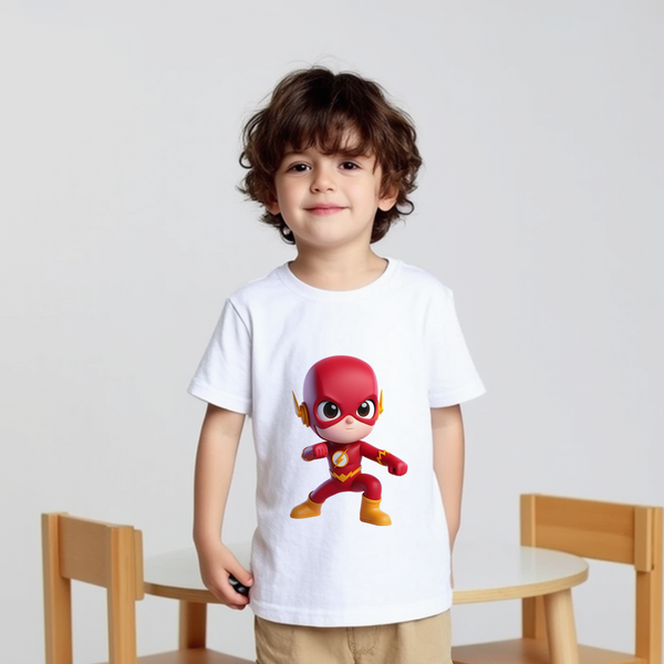 Baby Boy White T-Shirt Baby Baby Flash