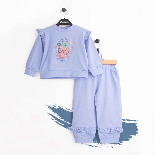 Baby Girl 2 piece Set Light Purple Sunny Day