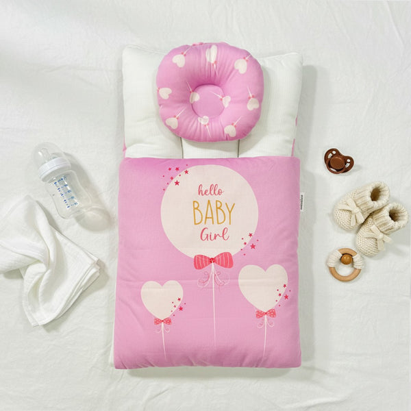 Baby Girl 2 Piece Set Velvet Carrynest Purple Hello Girl