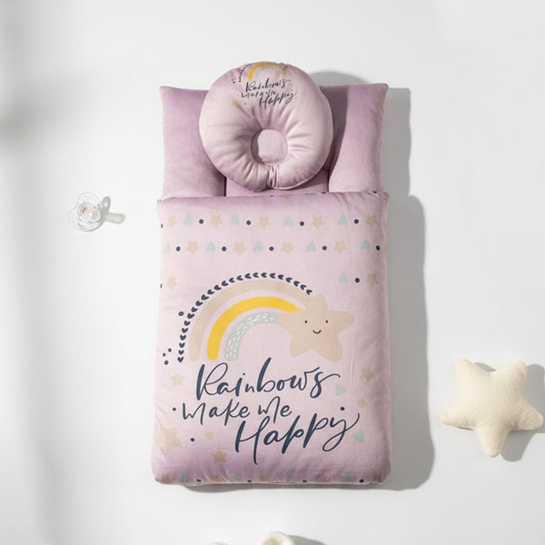 Baby Girl 2 Piece Set Pink Rainbows Make me happy