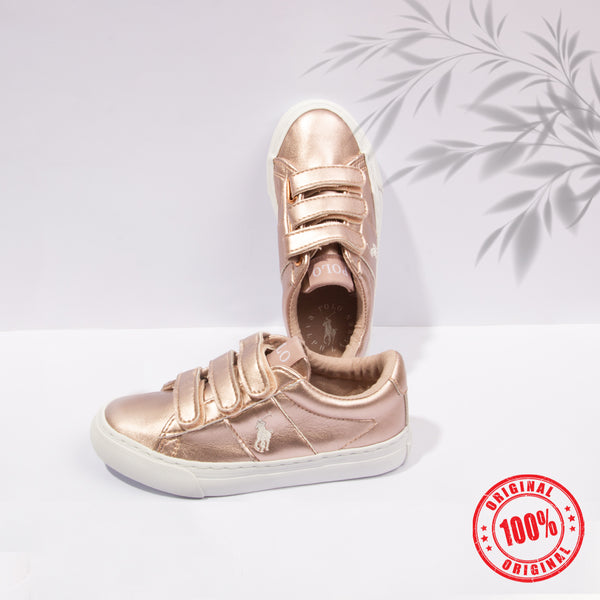 Polo-R.L Girl Copper Stick-On Shoes