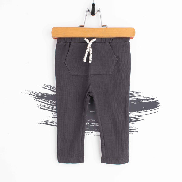 C.A Baby Boy Plain Dark Grey Pocket Trouser