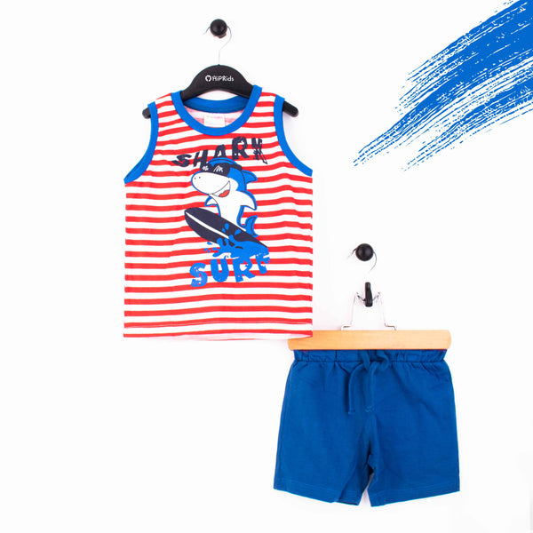 Baby Boy Sando Set Shark