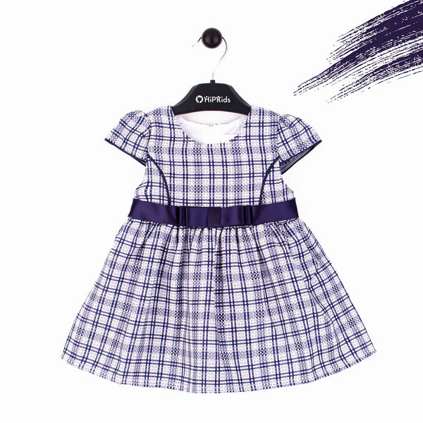 Baby Girl Blue Belt Fancy Frock