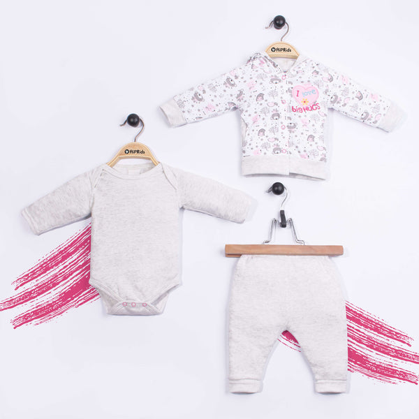 Baby Girl 3 Piece Set I love Big Hugs