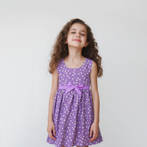 C-K Girl Frock Stars Print