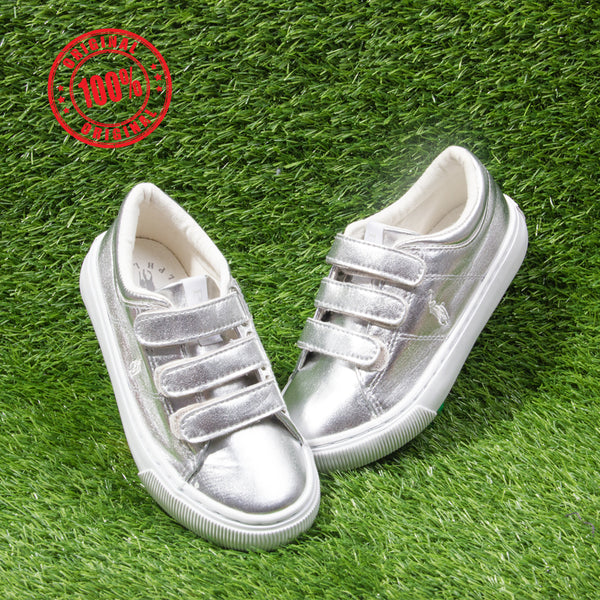 Polo-R.L Girl Silver Stick On Shoes