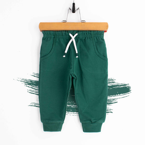 Baby Boy Plain Pocket Green Trouser