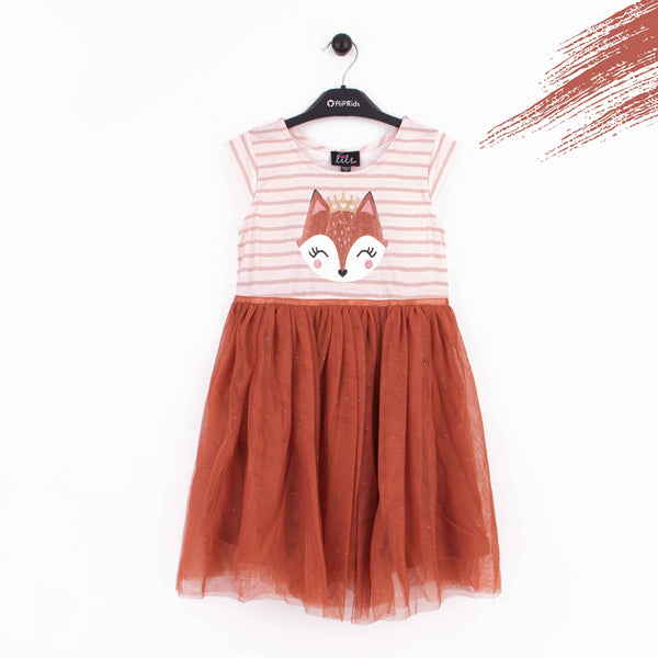 Girl Baby Fox Face Frock