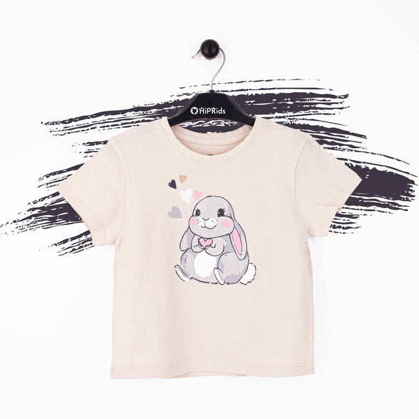 H.M Girl Baby Skin Rabbit Print T-Shirt