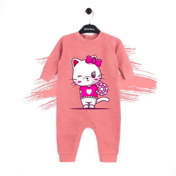 Baby Girl Full Romper Peach Hello Kitty