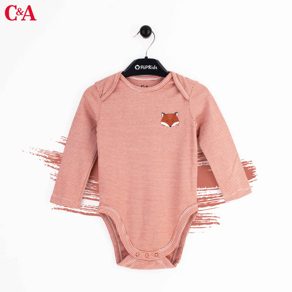 C.A Full Sleeves Bodysuit Fox Print