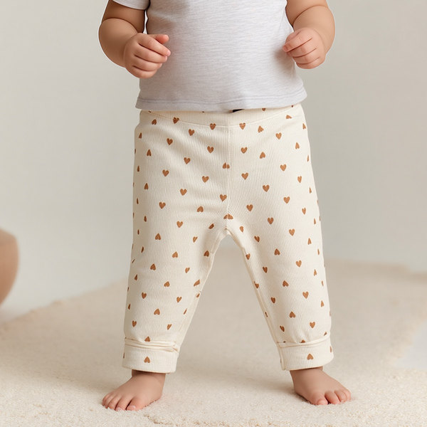 Baby Girl Hearts Print trouser