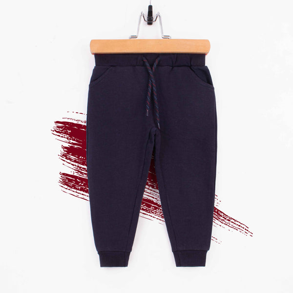 Baby Boy Navy Blue Plain Trouser