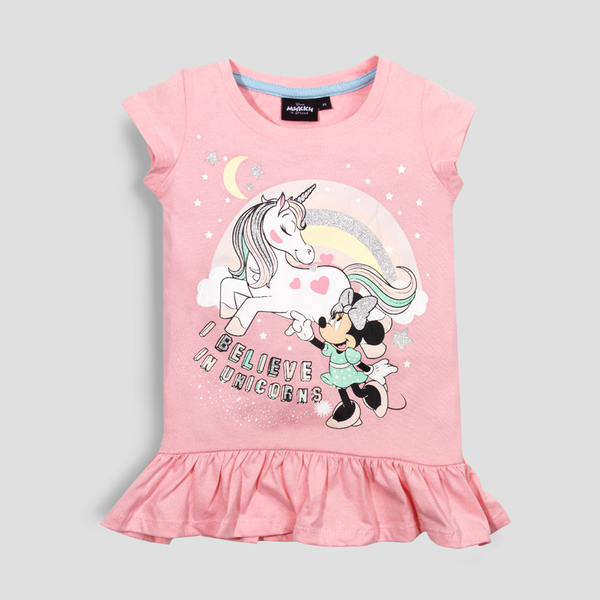 DS Girl Pink Long Shirt I Believe In Unicorn
