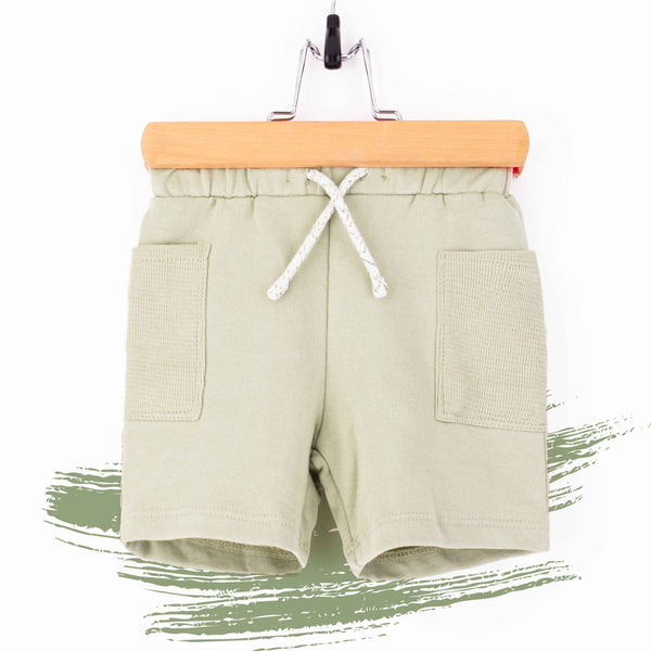 C.A Baby Boy Light Green Cotton Jersey Shorts