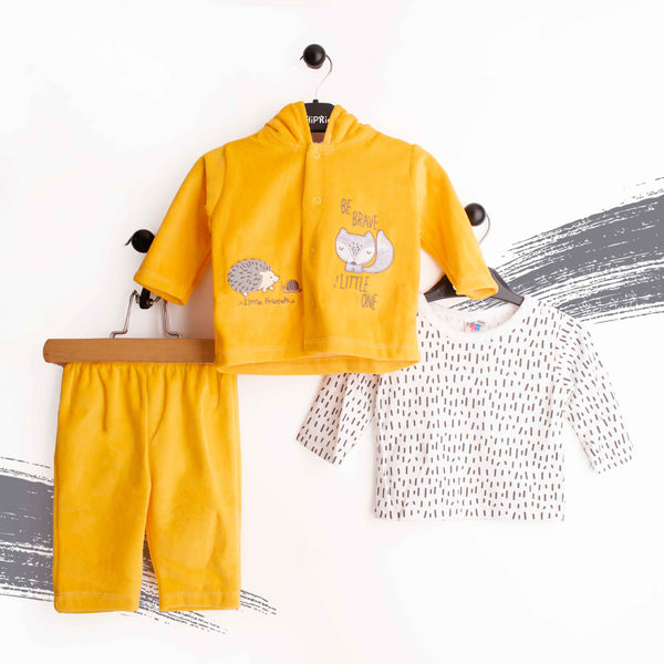 Baby unisex 3 piece Set Be Brave Little One