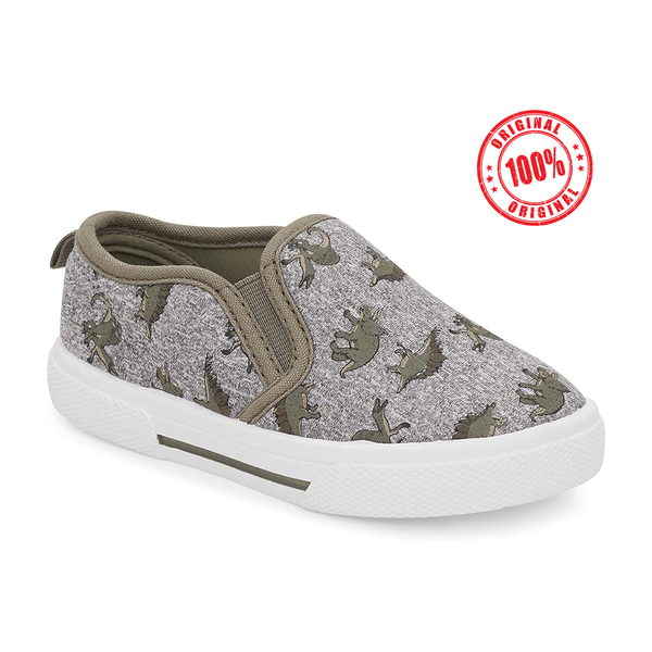 CT Boy Grey Dino Print Sneakers