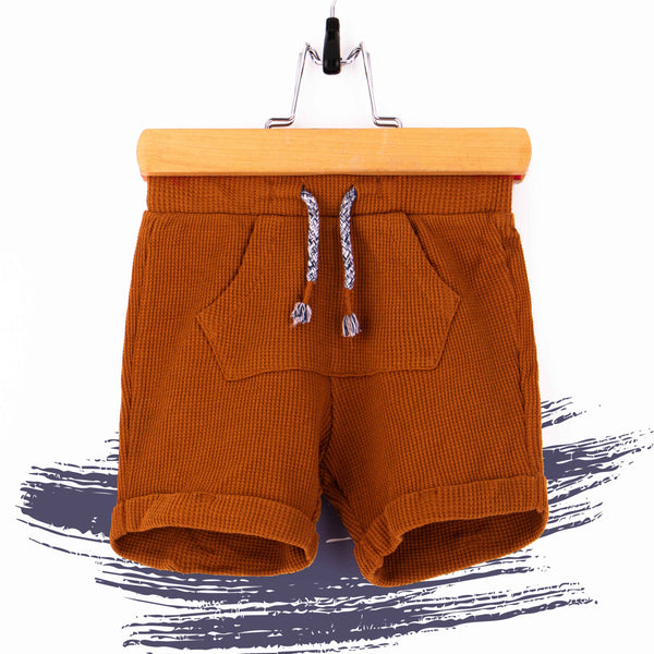 C.A Baby Boy Rust Jersey Shorts