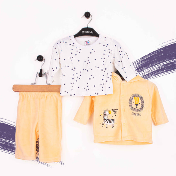 Baby unisex 3 piece Set Zebra's Love Sun