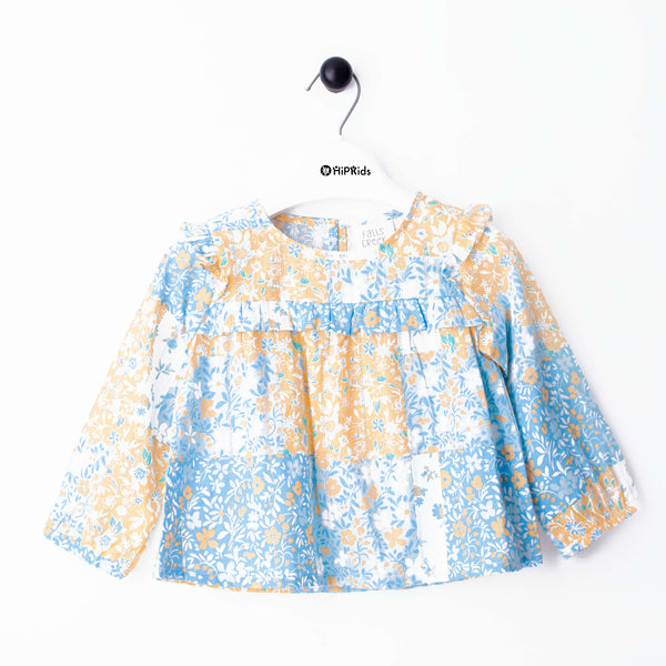 Baby Girl Full Sleeves Top Multi Flowers Print