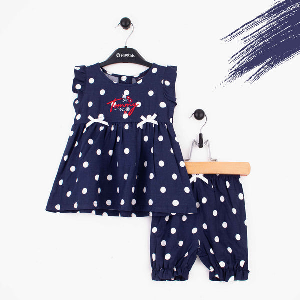 Baby Girl 2 Piece Tommy Polka Dots