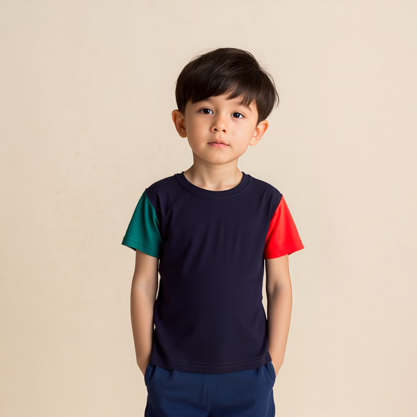Baby Boy Navy Raglan T-Shirt