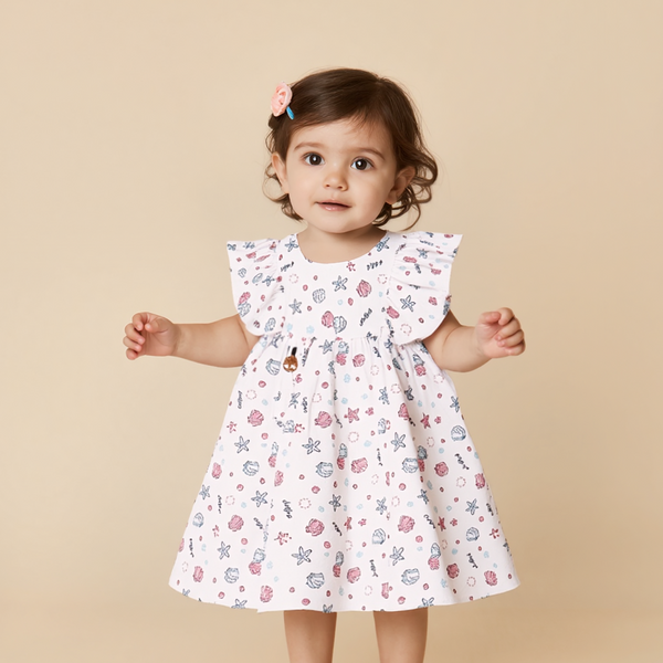 Baby Girl Sea Animals Print Frock