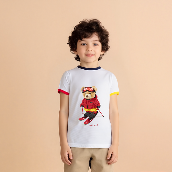 Baby Boy T-Shirt Winter Bear