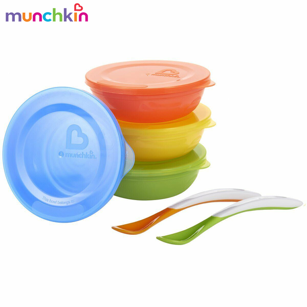 Munchkin Love a Bowls Feeding Set Leak-Proof & Break-Proof