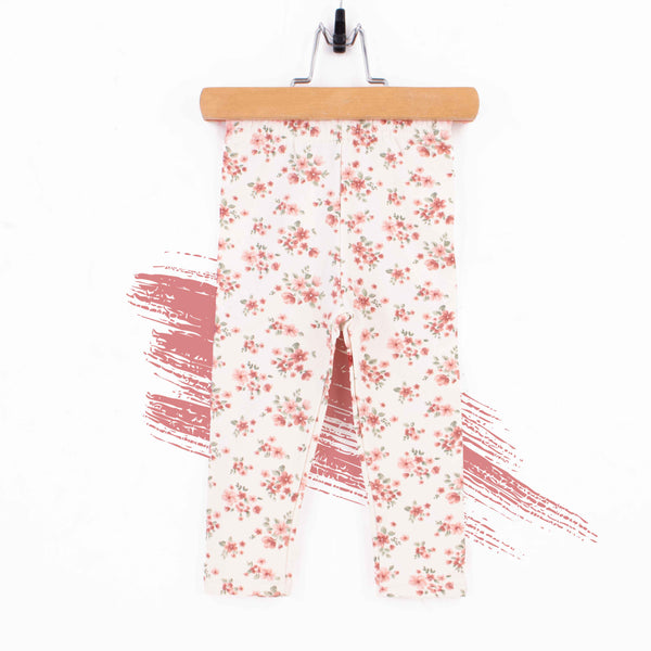 Baby Girl Skin Tights  Flowers Print