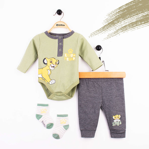 DS Baby Boy 3 Piece Set Simba Print