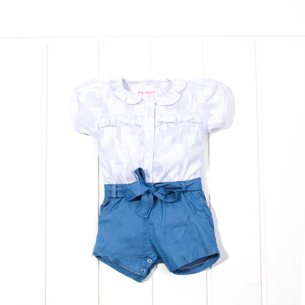 Baby Girl Blue Jumpsuit