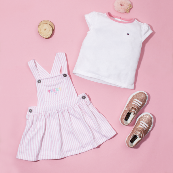 TH Baby Girl Pink Stripes 2 Piece Set