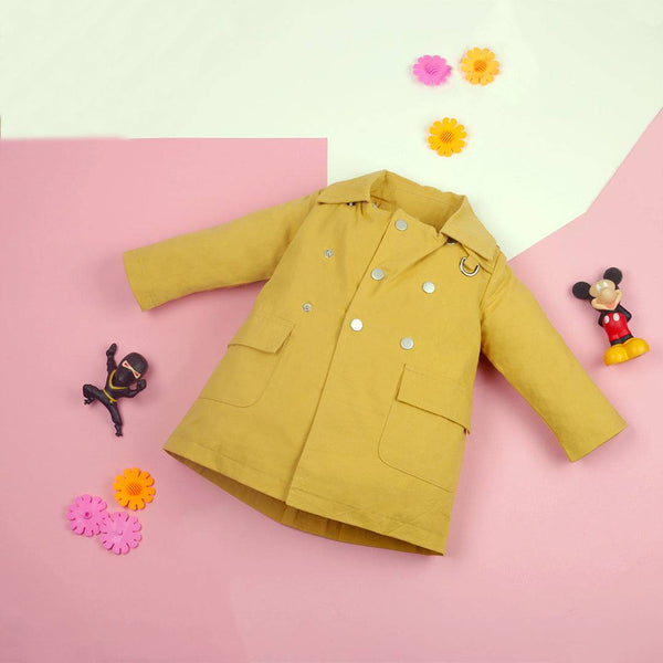 Baby Girl Yellow Long Coat