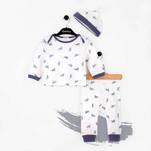 Bay unisex 3 Piece Set Cat Print
