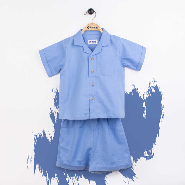 Baby Boy 2 Piece Safari Suit Sky Blue