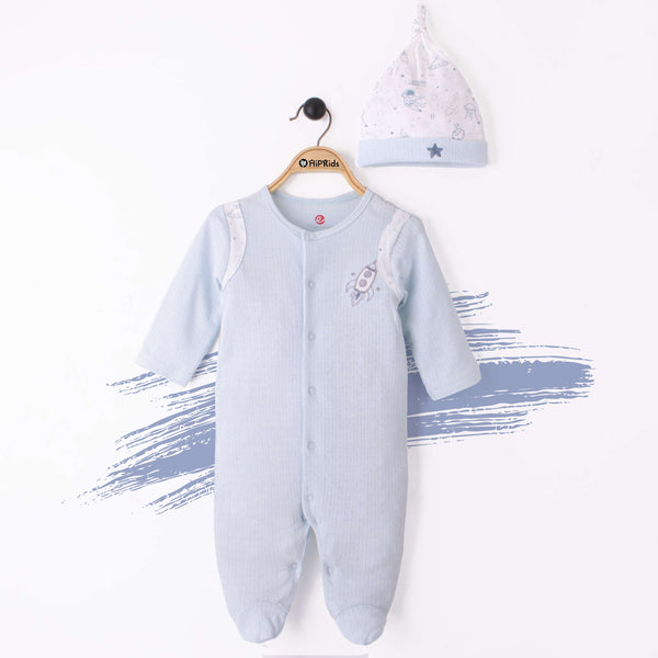 Elegant-Kids Baby Boy 2 Piece Astro Full Romper