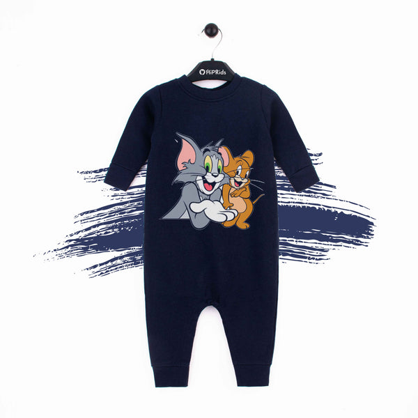 Baby Boy Full Romper Navy Tom and Jerry