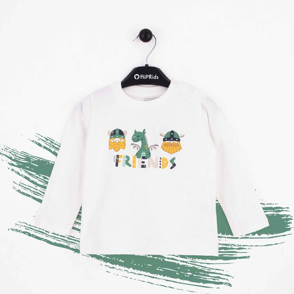 Baby Boy Full Sleeves T-Shirt Friends